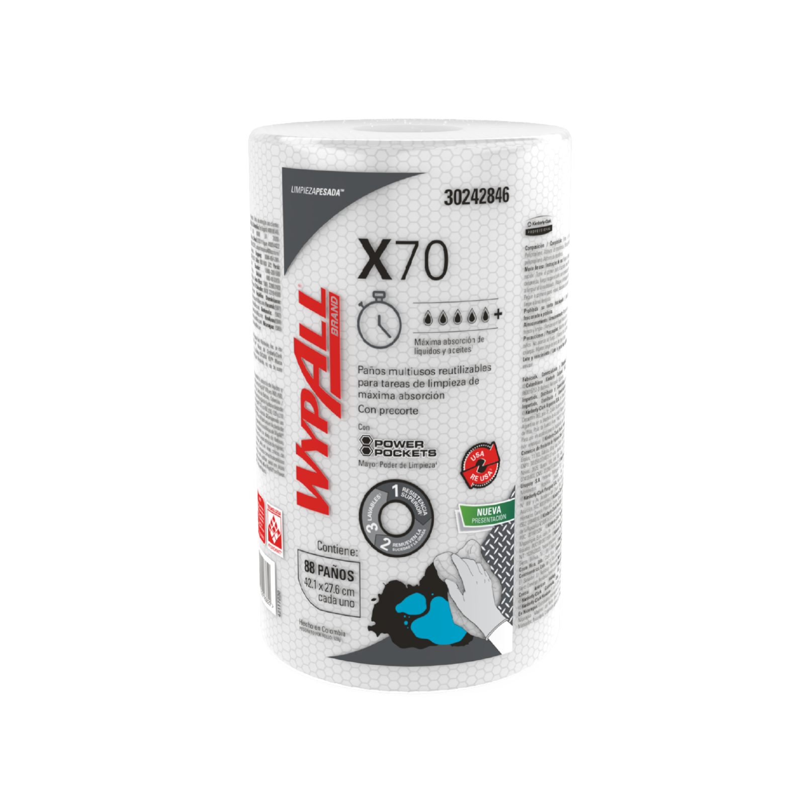 wypall x70 Toalla en Rollo Wypall X-70 6x88 - Imagen 1